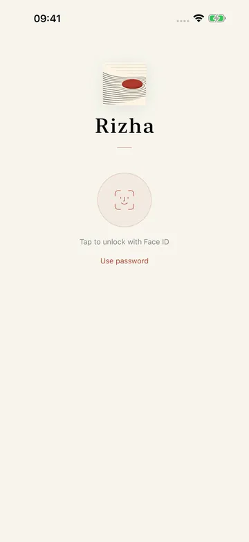 Only for you：A passcode and Face ID guard the app.